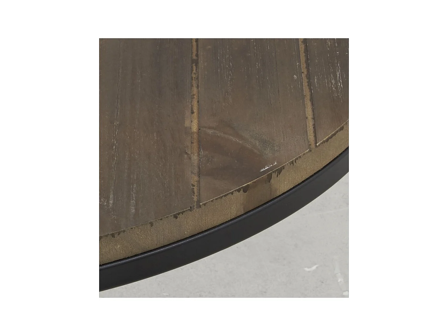 Tables basses en métal et bois (Lot de 2)