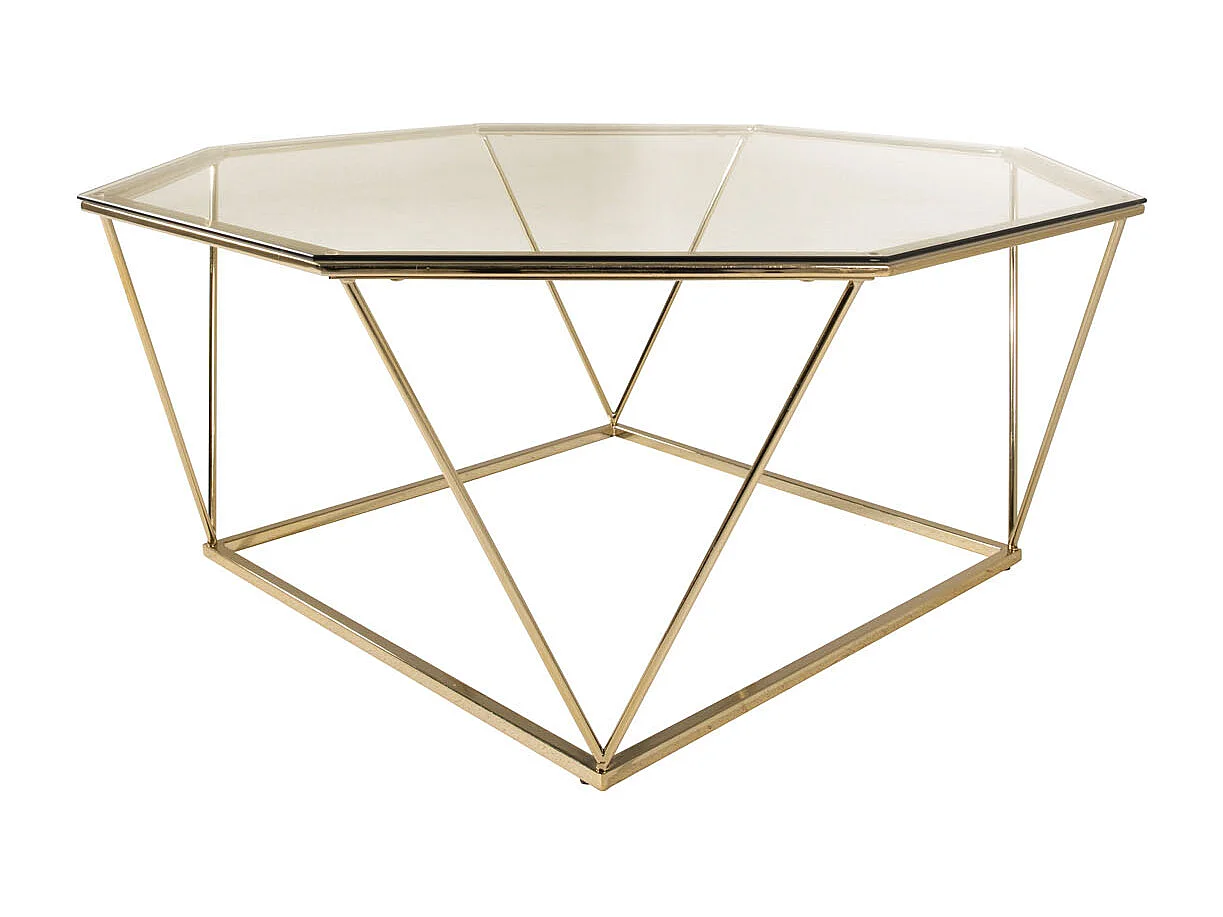 Österlen Table basse Ø100 cm, verre fumé.