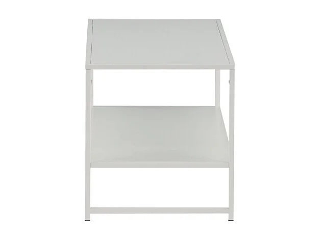 Staal salontafel 101,6x43,2cm wit.