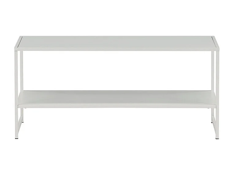 Staal salontafel 101,6x43,2cm wit.