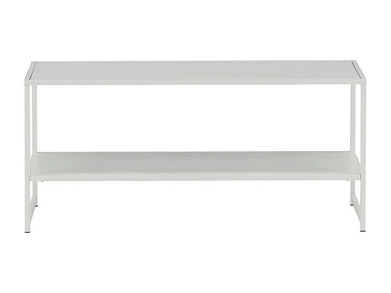 Staal salontafel 101,6x43,2cm wit.