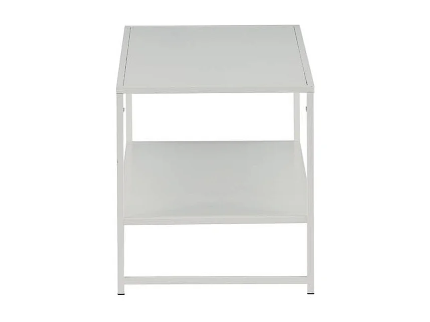 Staal salontafel 101,6x43,2cm wit.