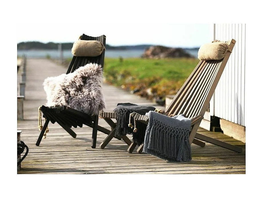 Repose pieds table basse Lilly Pin Noir