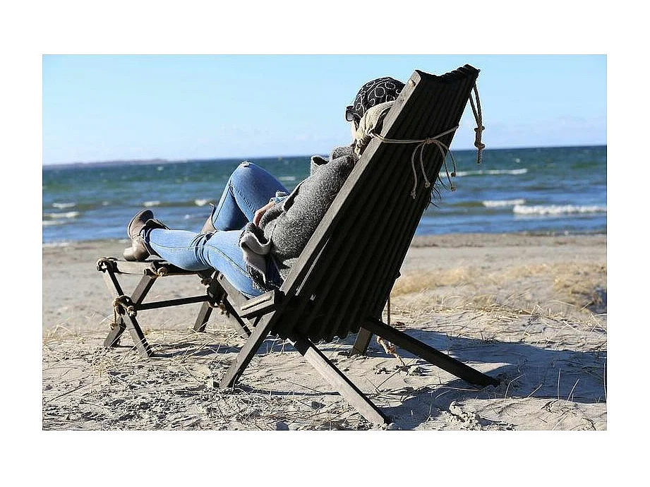 Repose pieds table basse Lilly Pin Noir