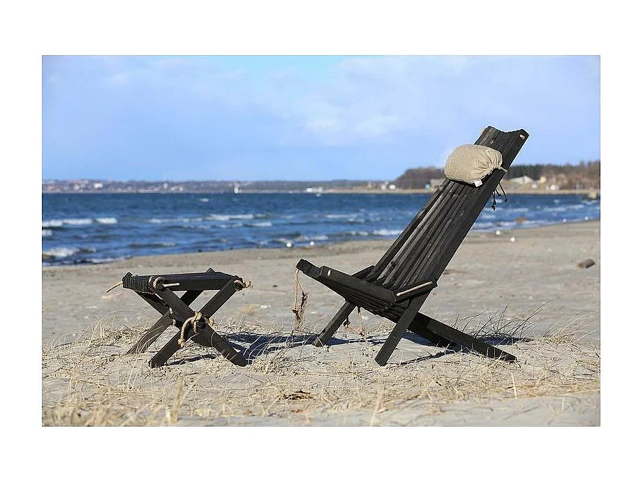 Repose pieds table basse Lilly Pin Noir