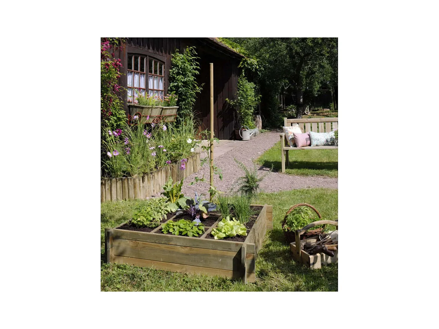 Carré potager à poser 9 cases Cardon