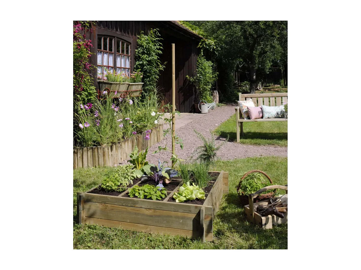 Carré potager à poser 9 cases Cardon