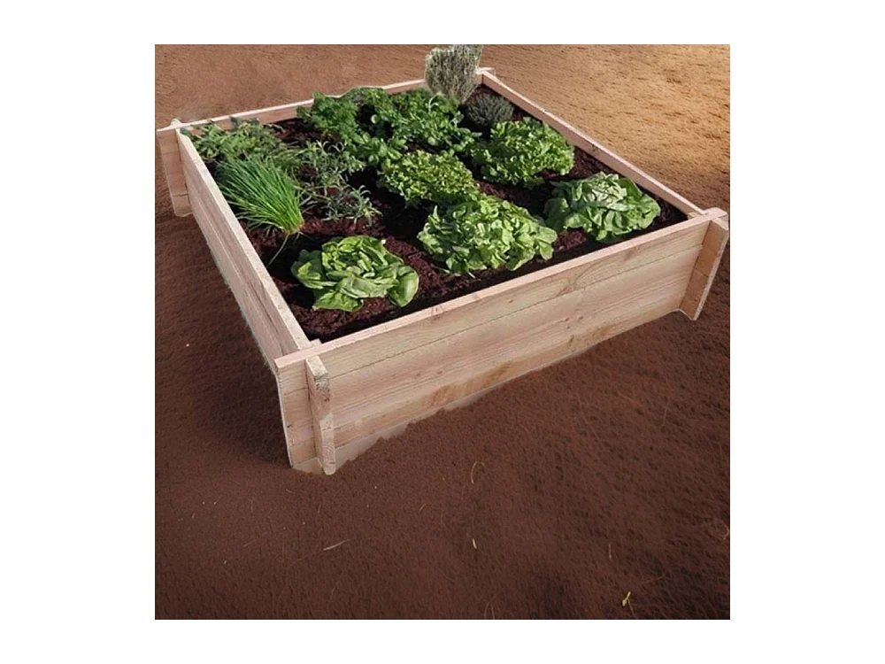 Gemüsebeet aus Holz der Douglasie