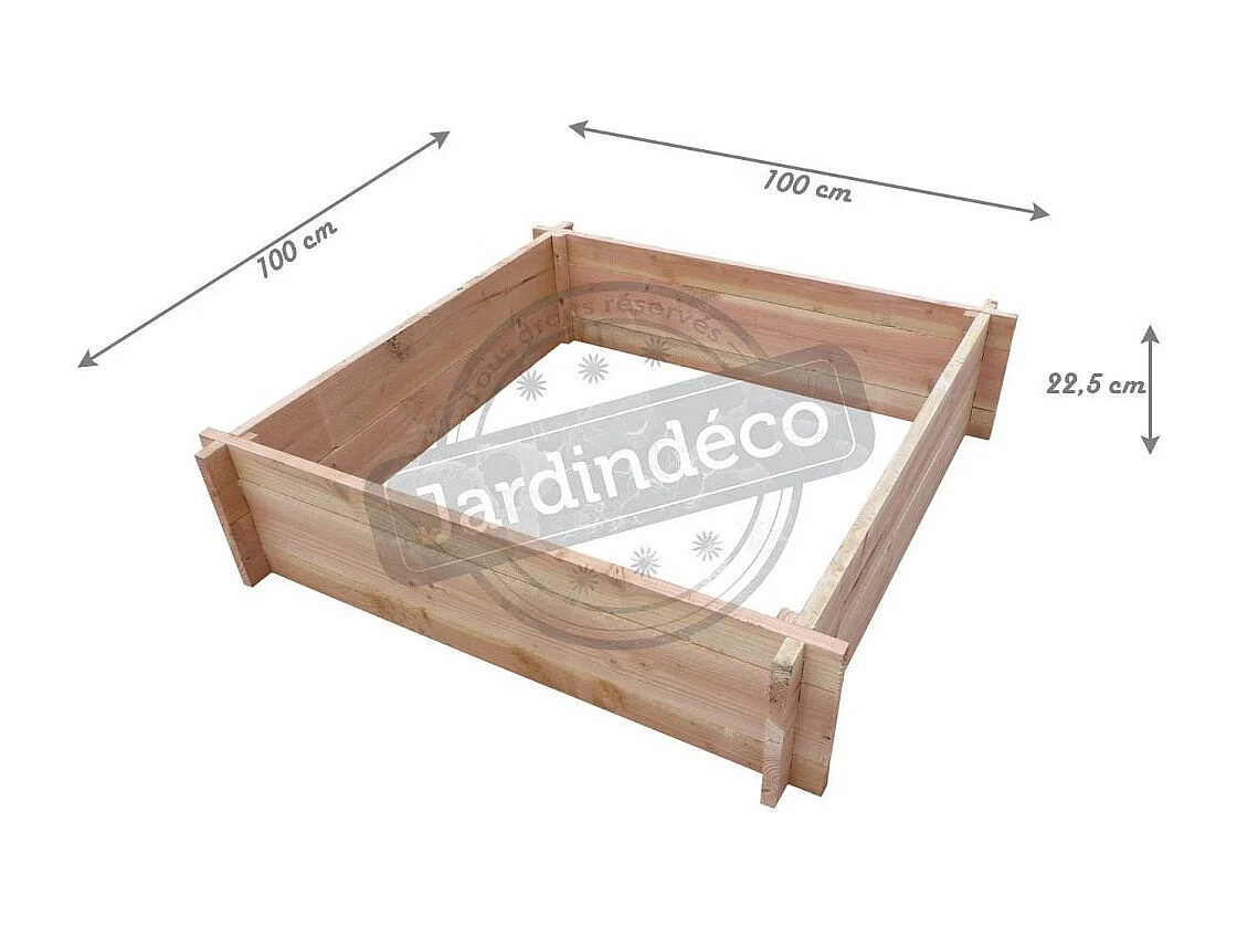 Gemüsebeet aus Holz der Douglasie