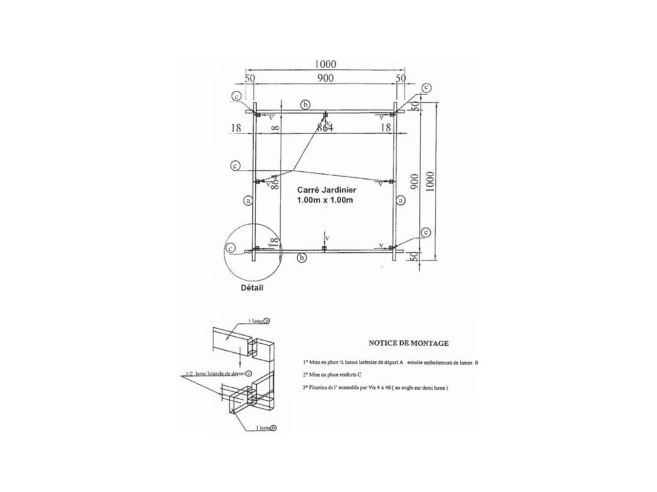Gemüsebeet aus Holz der Douglasie