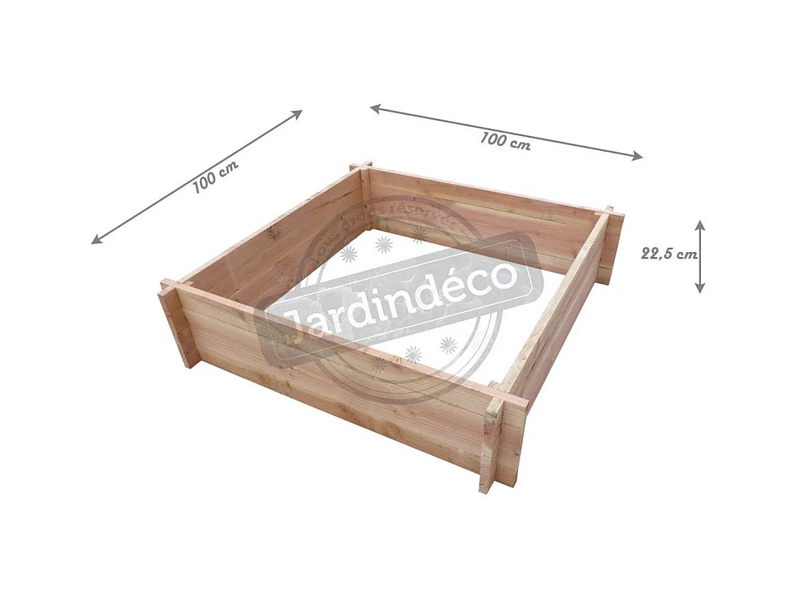 Gemüsebeet aus Holz der Douglasie