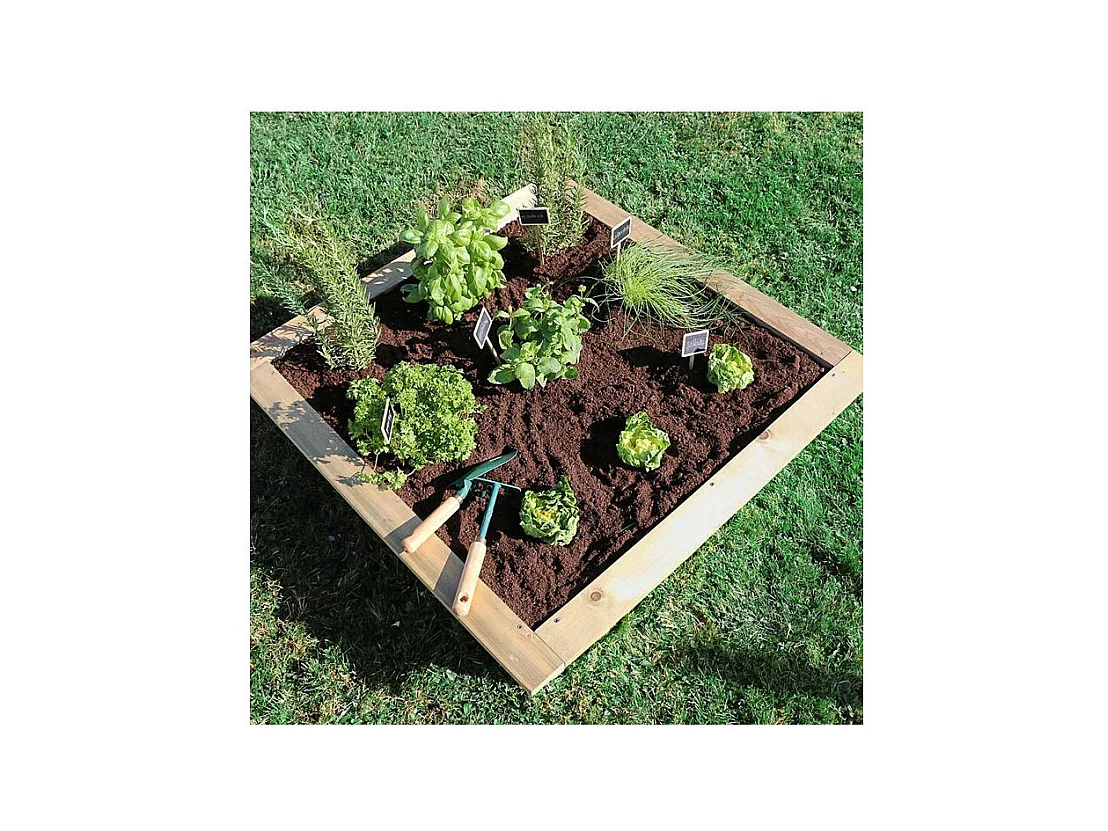 Carré potager anti limaces en pin