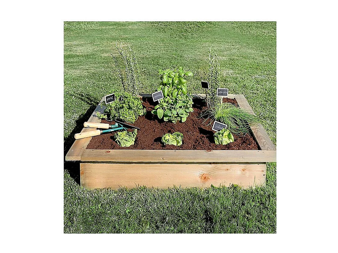 Carré potager anti limaces en pin