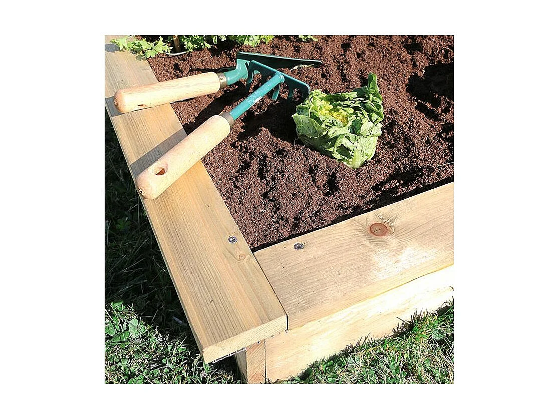 Carré potager anti limaces en pin