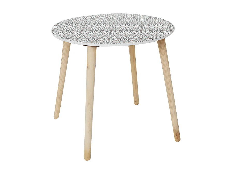 Table Gogogne Patio X2 Rouge, Blanc, Noir