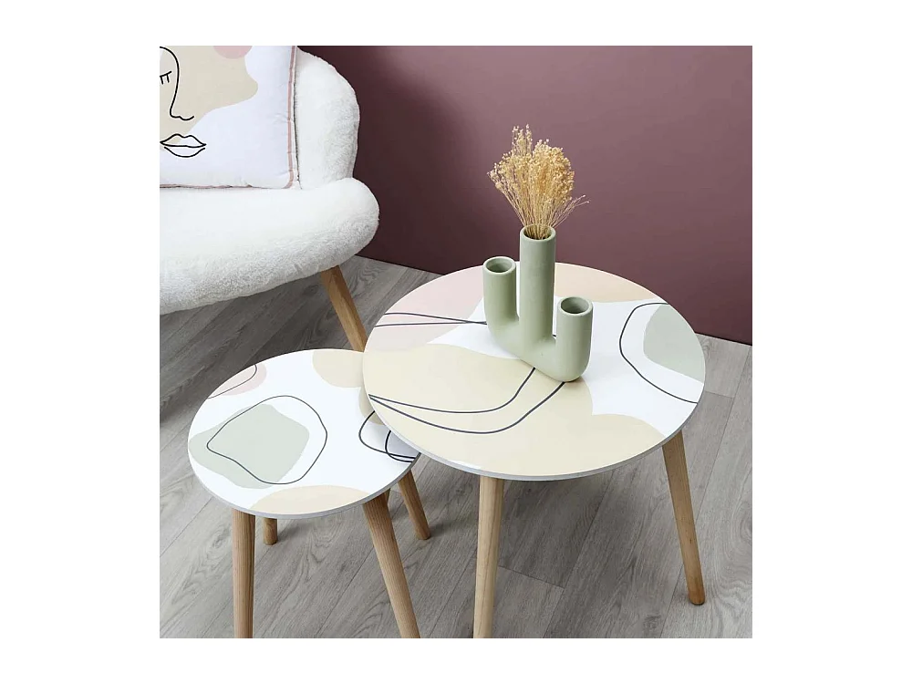 Table Gigogne Poesie Formelle X2 Multicolore