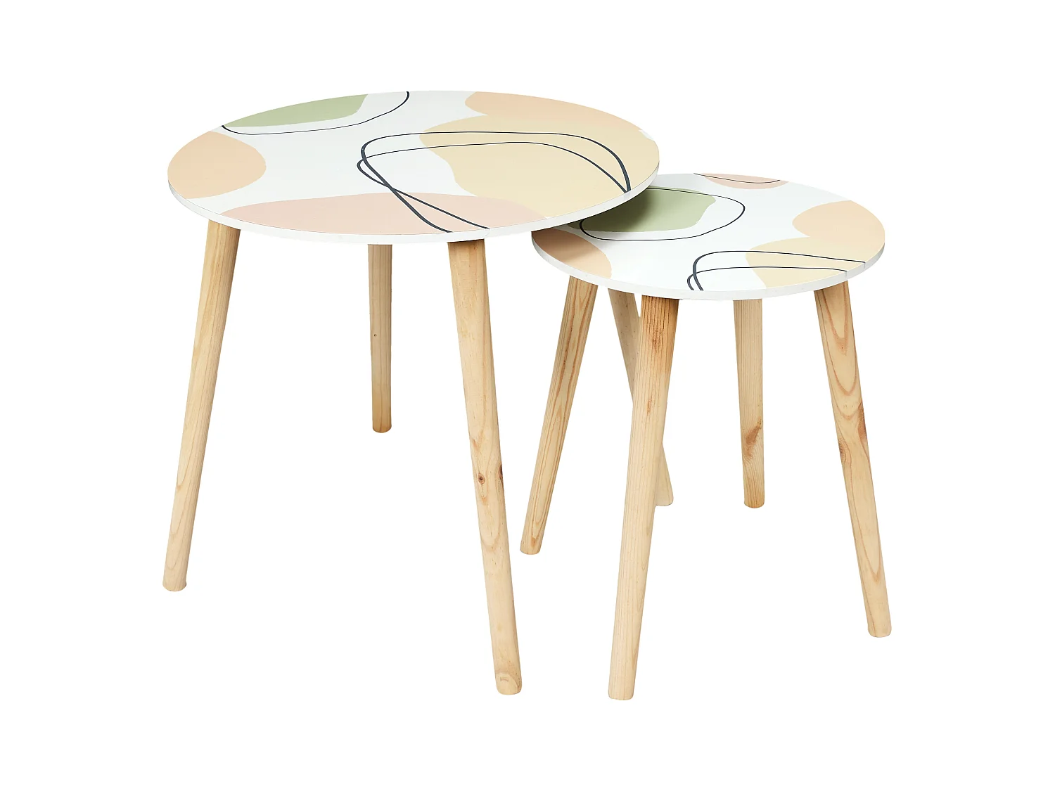 Table Gigogne Poesie Formelle X2 Multicolore