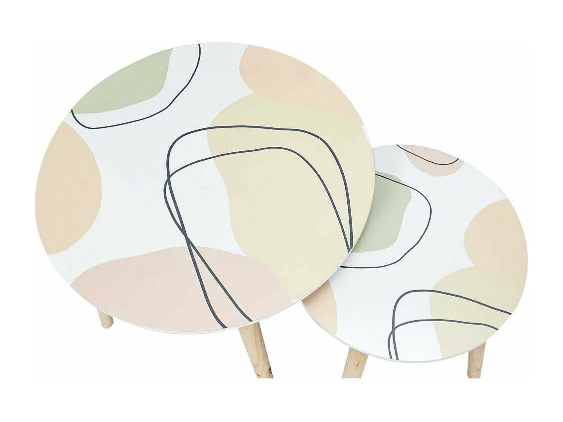 Table Gigogne Poesie Formelle X2 Multicolore