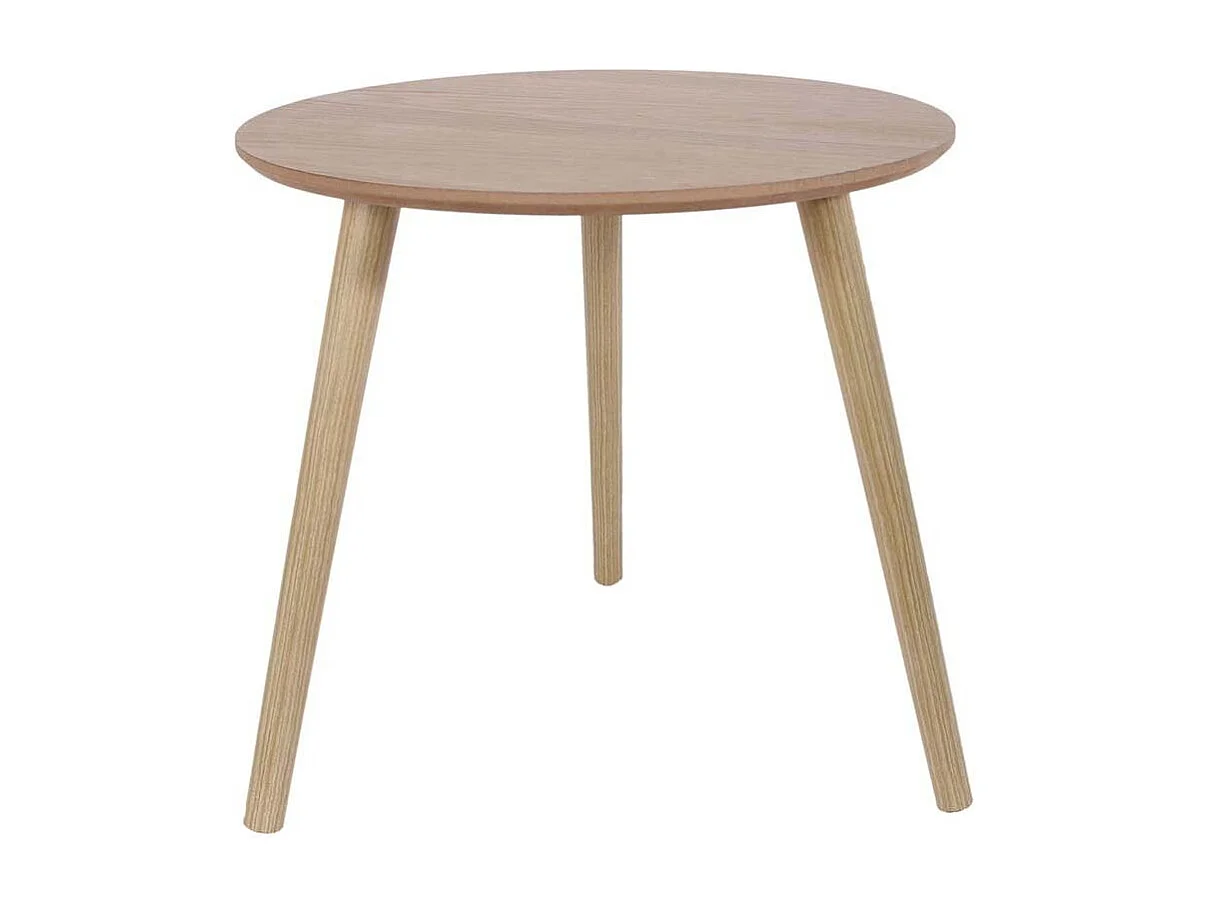 Table Gigogne Bois Ronde X2 Beige
