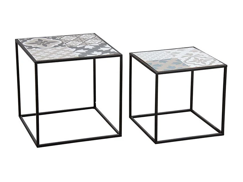 Tables gigognes Mosaïque (Lot de 2)