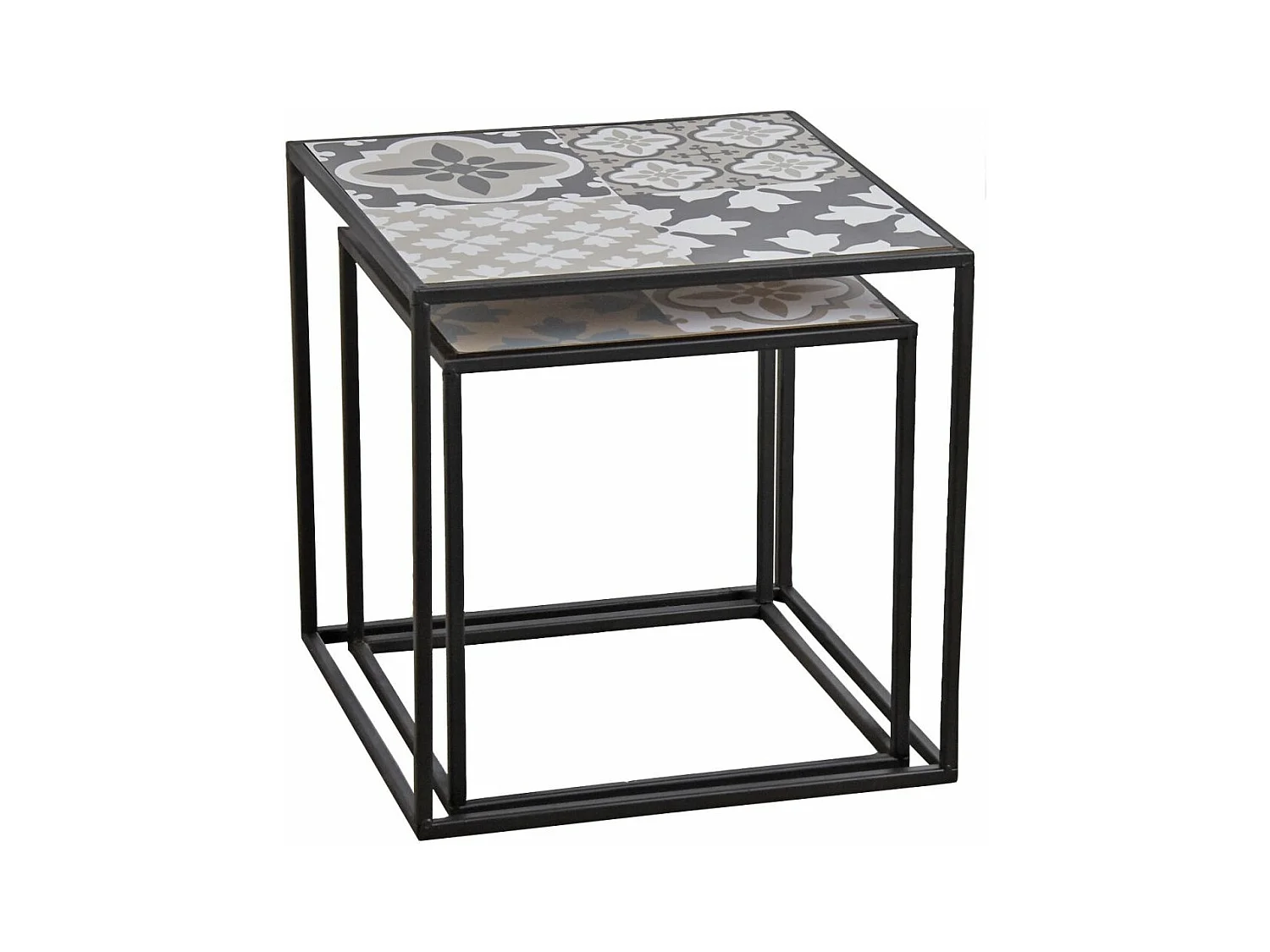 Tables gigognes Mosaïque (Lot de 2)