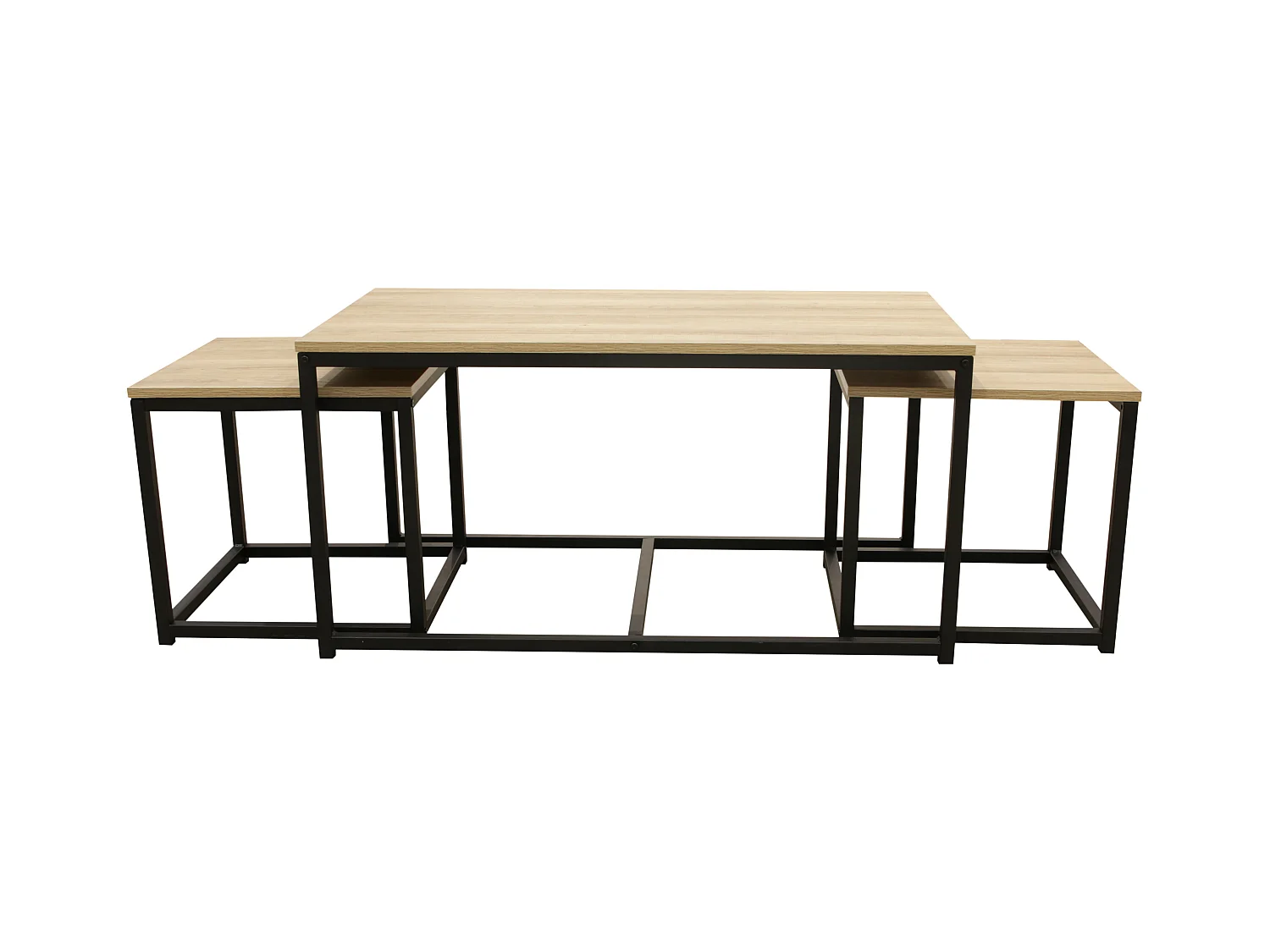 Table Basse X3 Seattle Noir, Beige