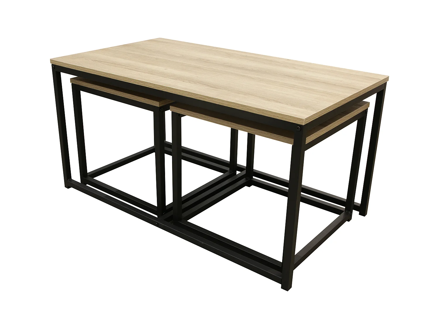 Table Basse X3 Seattle Noir, Beige