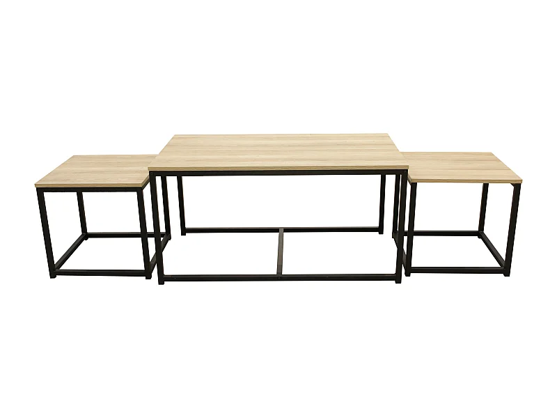 Table Basse X3 Seattle Noir, Beige