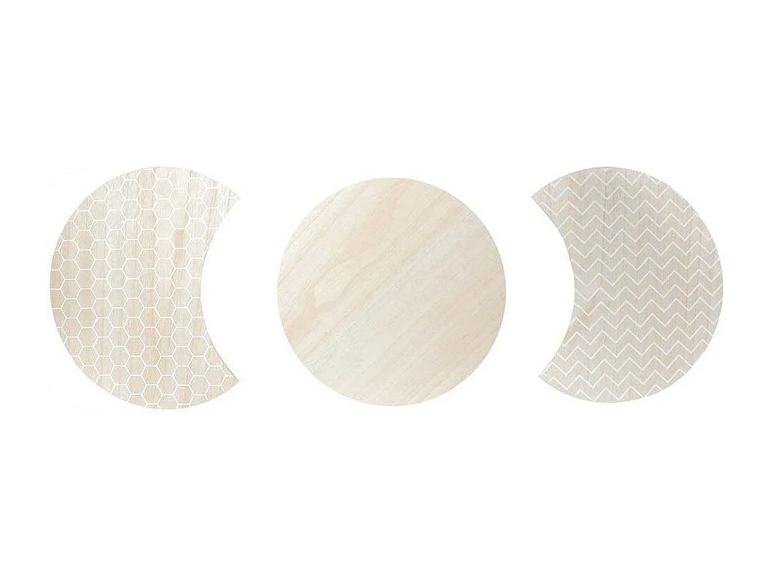 Tables Blanches X3 Beige, Blanc