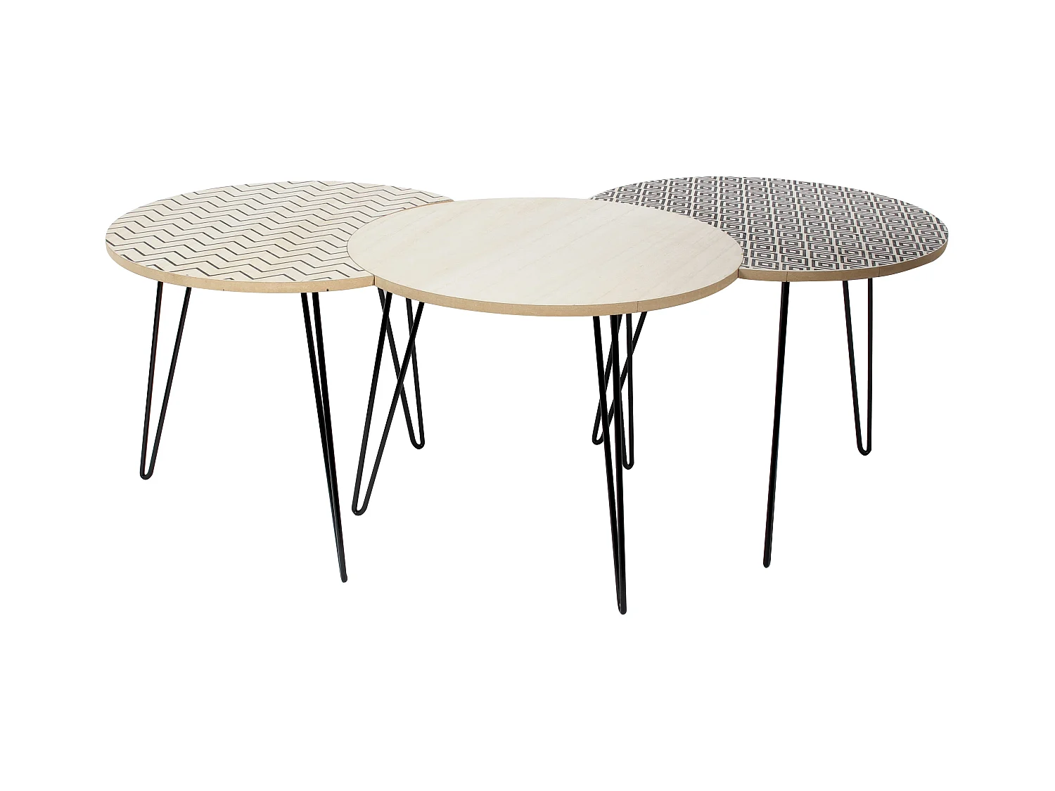 Tables Noires X3 Beige, Noir