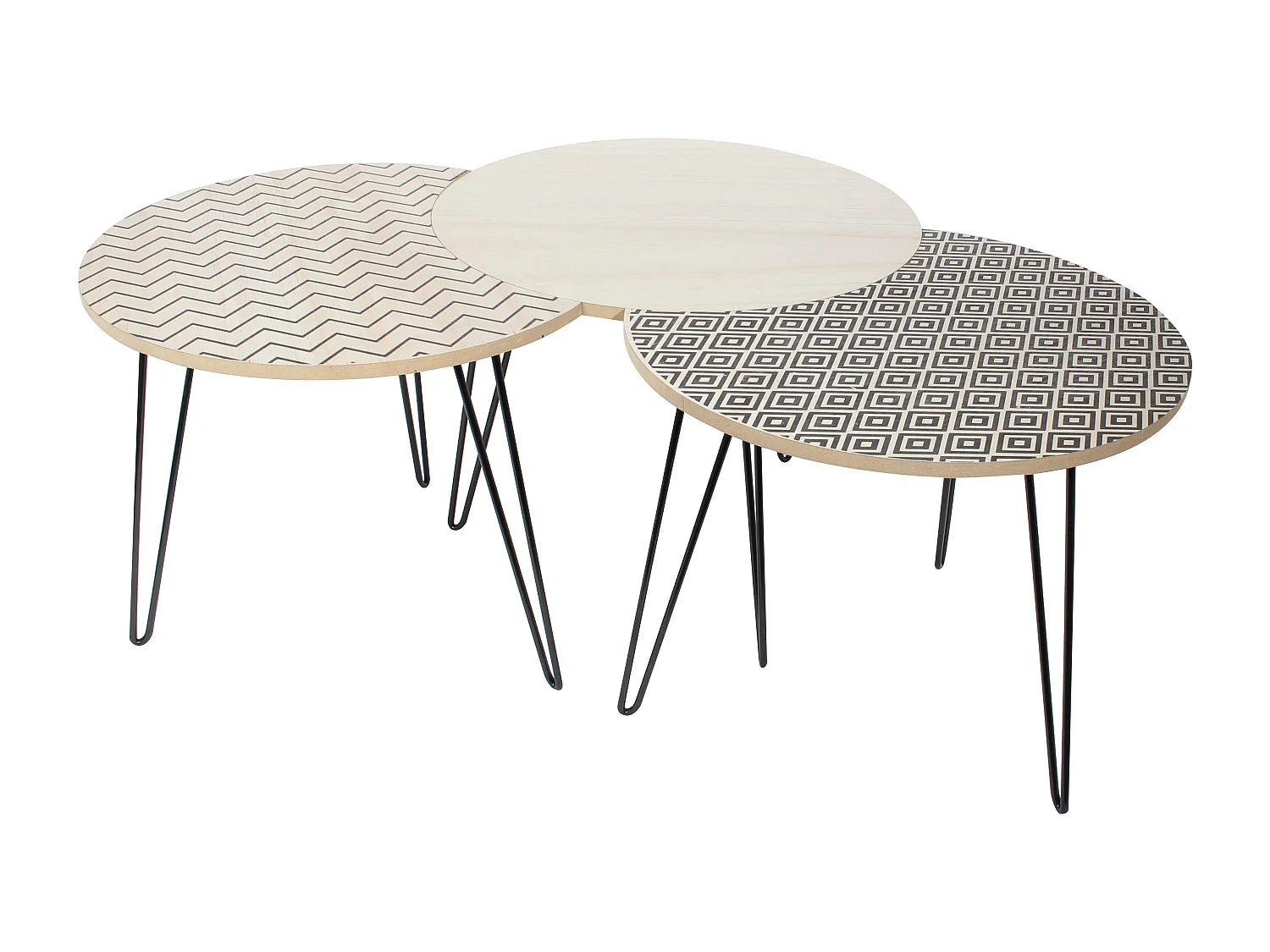 Tables Noires X3 Beige, Noir