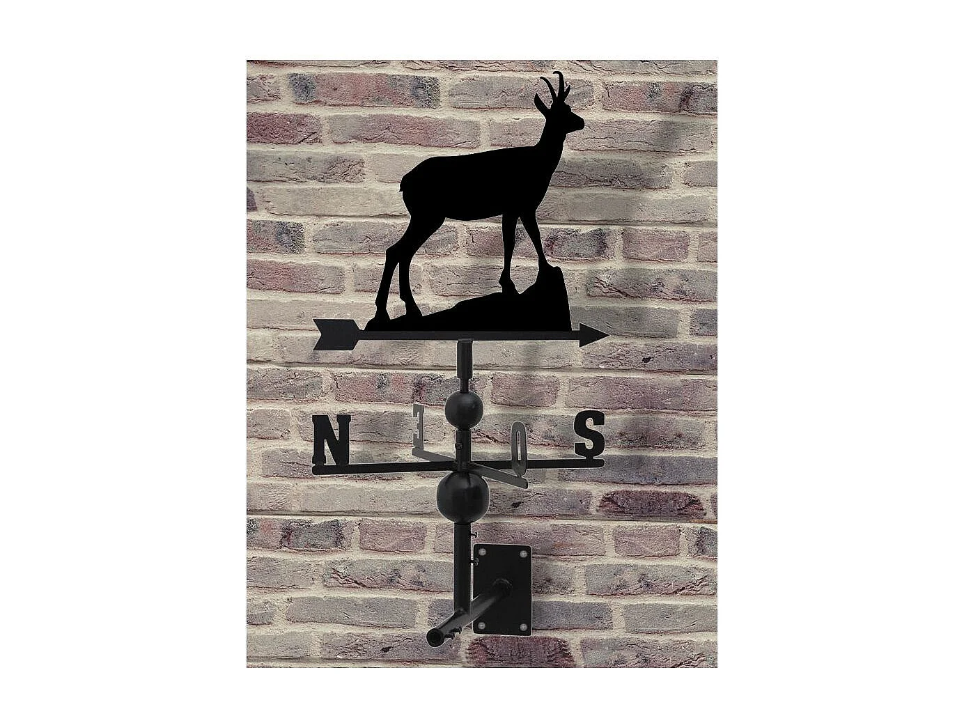 Girouette chamois en fer forgé