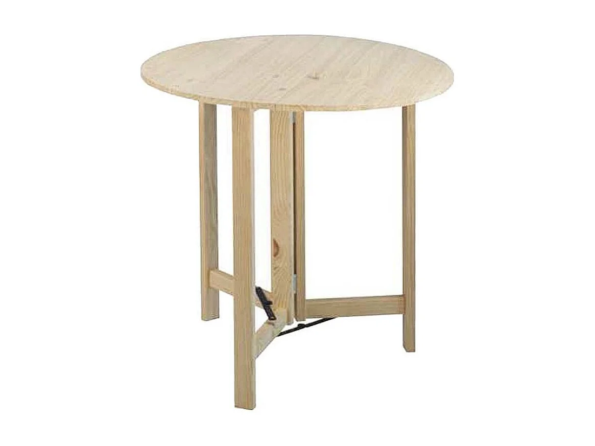 Plateau rond en pin 75 cm Épaisseur 1,6 cm