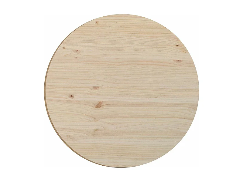 Plateau rond en pin 75 cm Épaisseur 1,6 cm