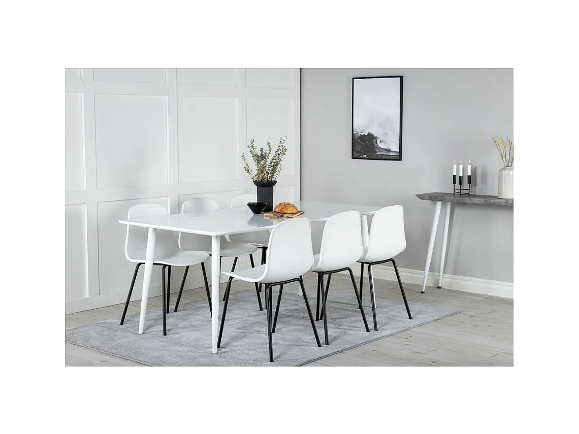 Table à Manger Design "Polar" 180cm Blanc