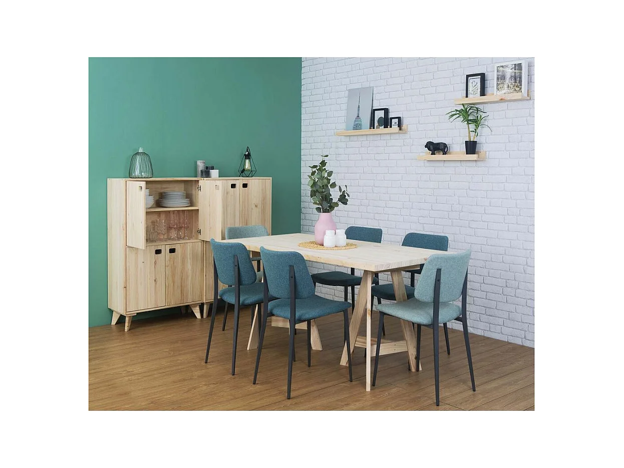 Plateau de table en pin 160 x 80 cm Kit Line