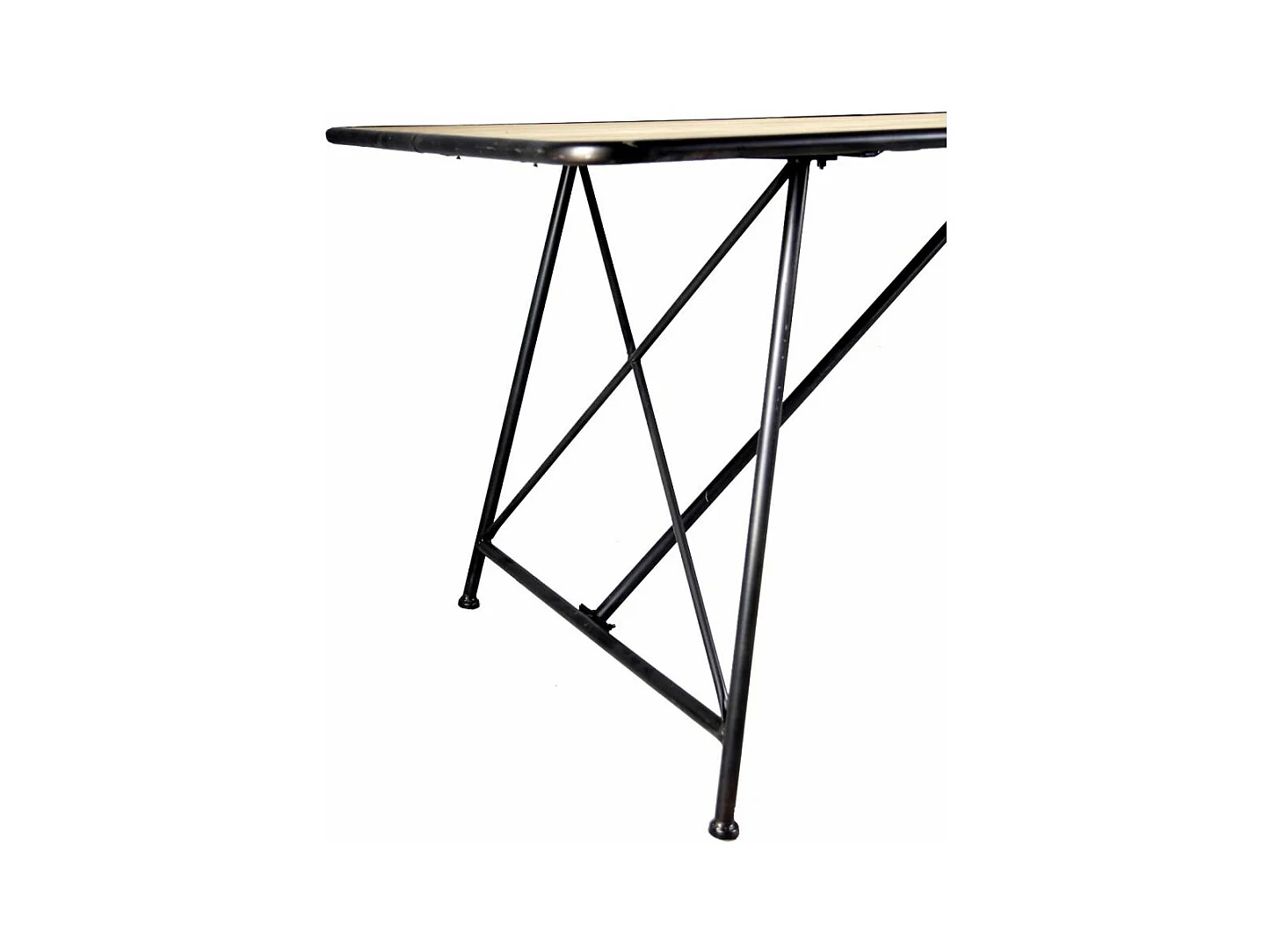 Table en métal et pin