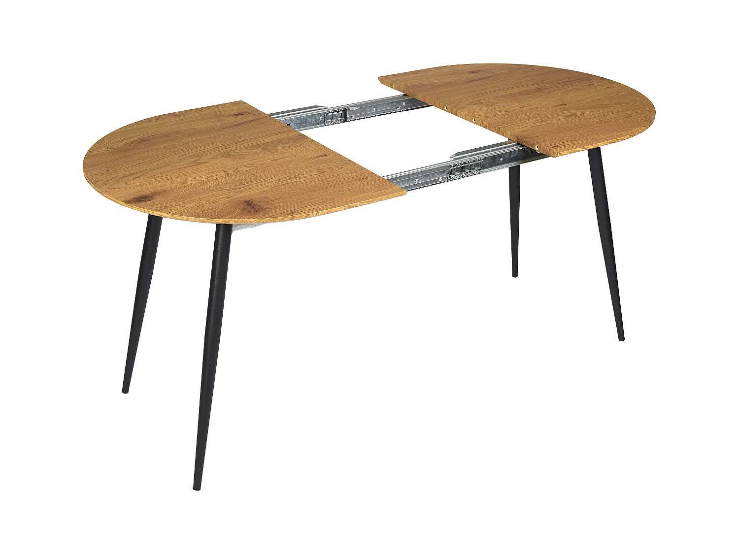 Table Extensible 4 A 6 Personnes Noir, Marron