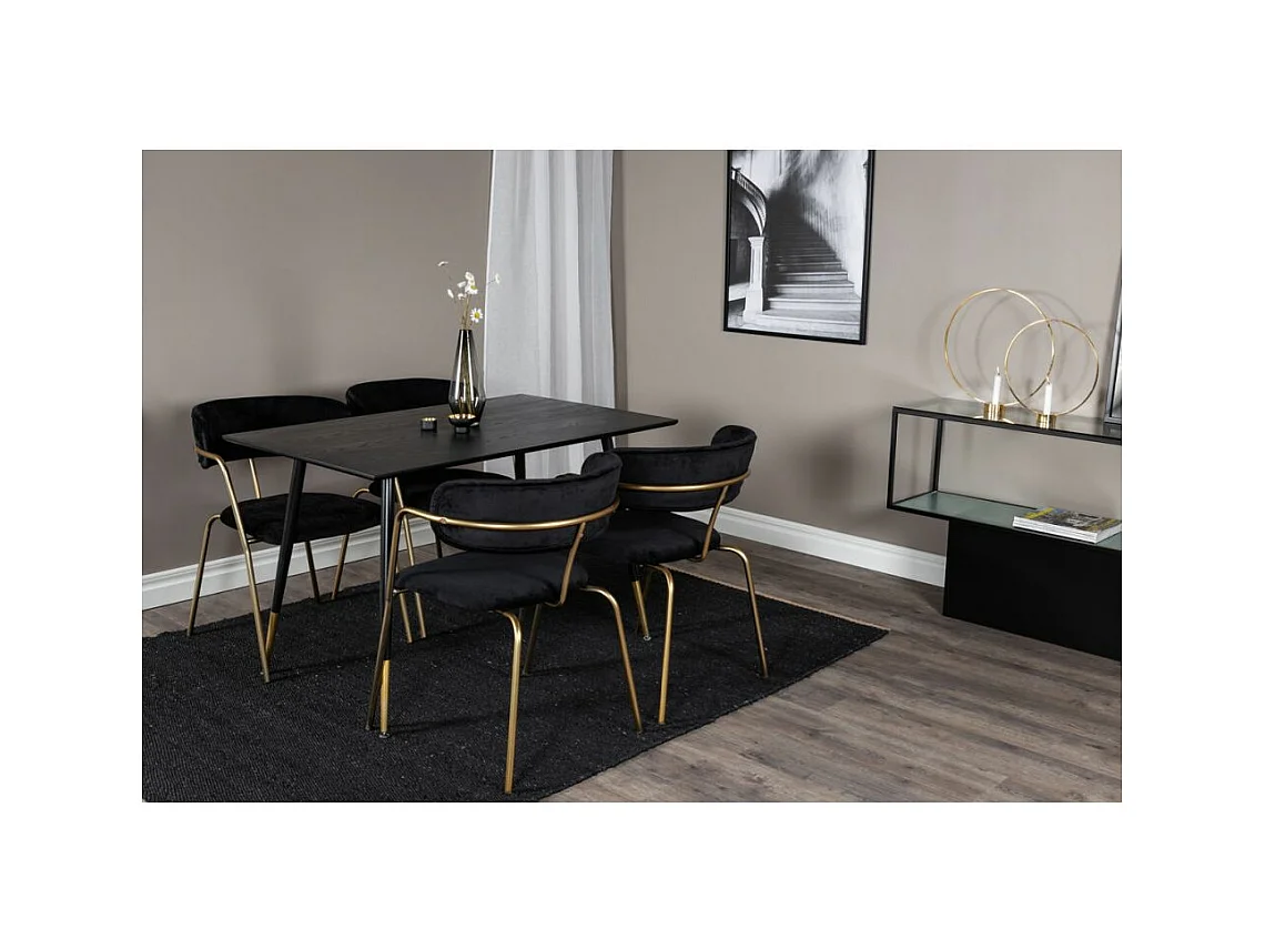 Esstisch aus MDF und Stahl Dipp 120 x 90 cm