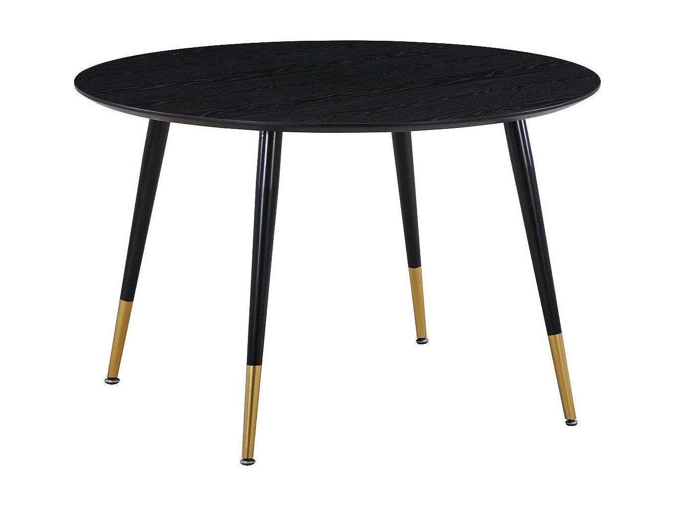 Table à Manger Ronde "Dipp" 115cm Noir & Or