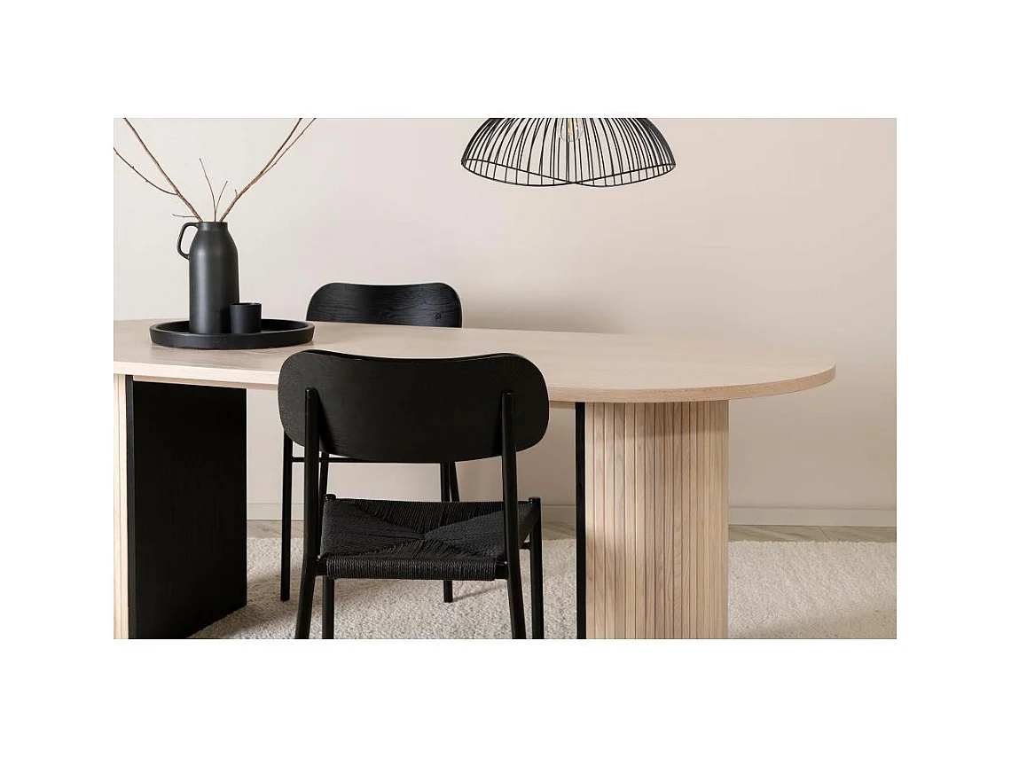 Ovaler Esstisch Bianca 200 x 90 cm