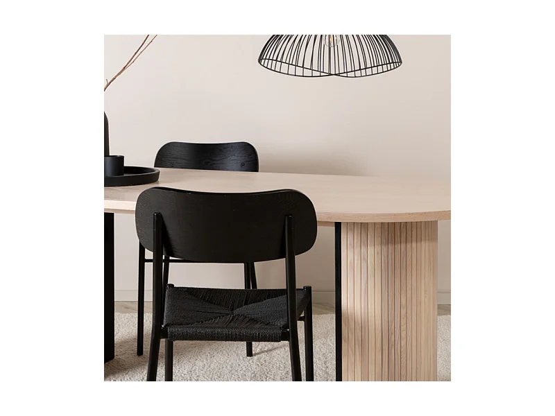 Ovaler Esstisch Bianca 200 x 90 cm