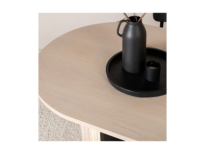 Ovaler Esstisch Bianca 200 x 90 cm