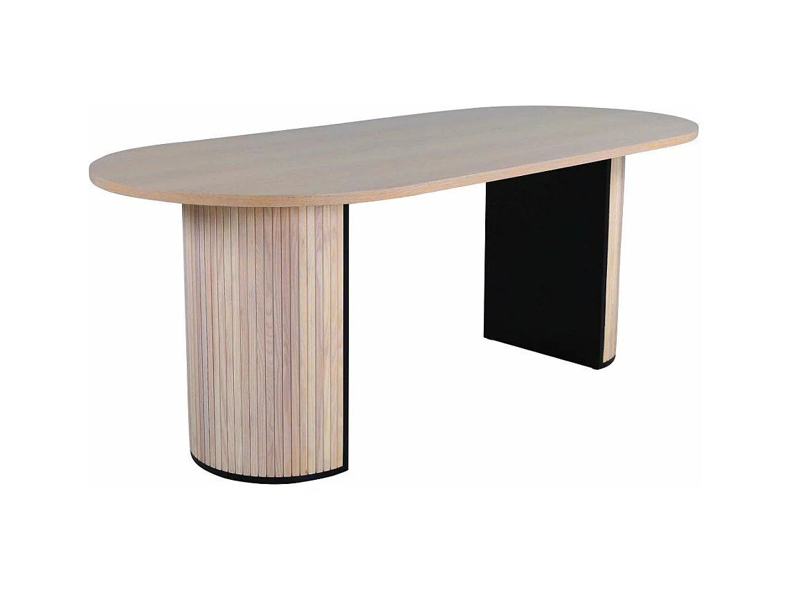 Tavolo da pranzo ovale Bianca 200 x 90 cm