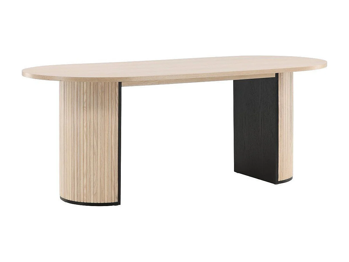 Table à Manger Ovale "Bianca" 200cm Naturel