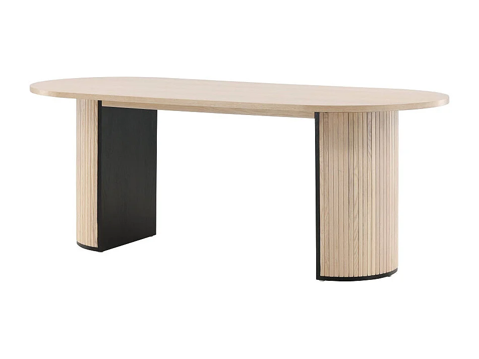 Table à Manger Ovale "Bianca" 200cm Naturel