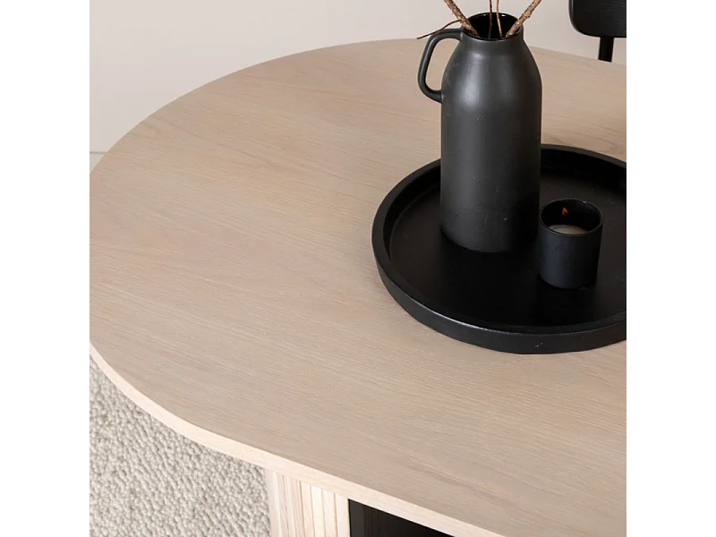 Table à Manger Ovale "Bianca" 200cm Naturel