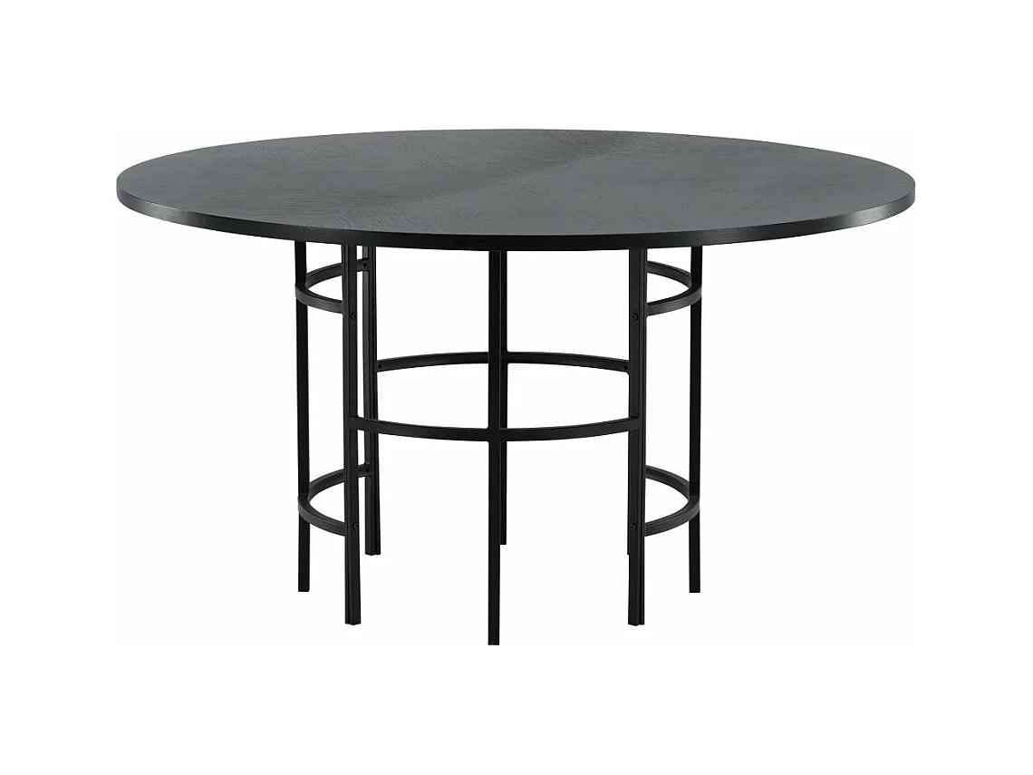 Copenhagen eetkamertafel Ø140cm zwart.