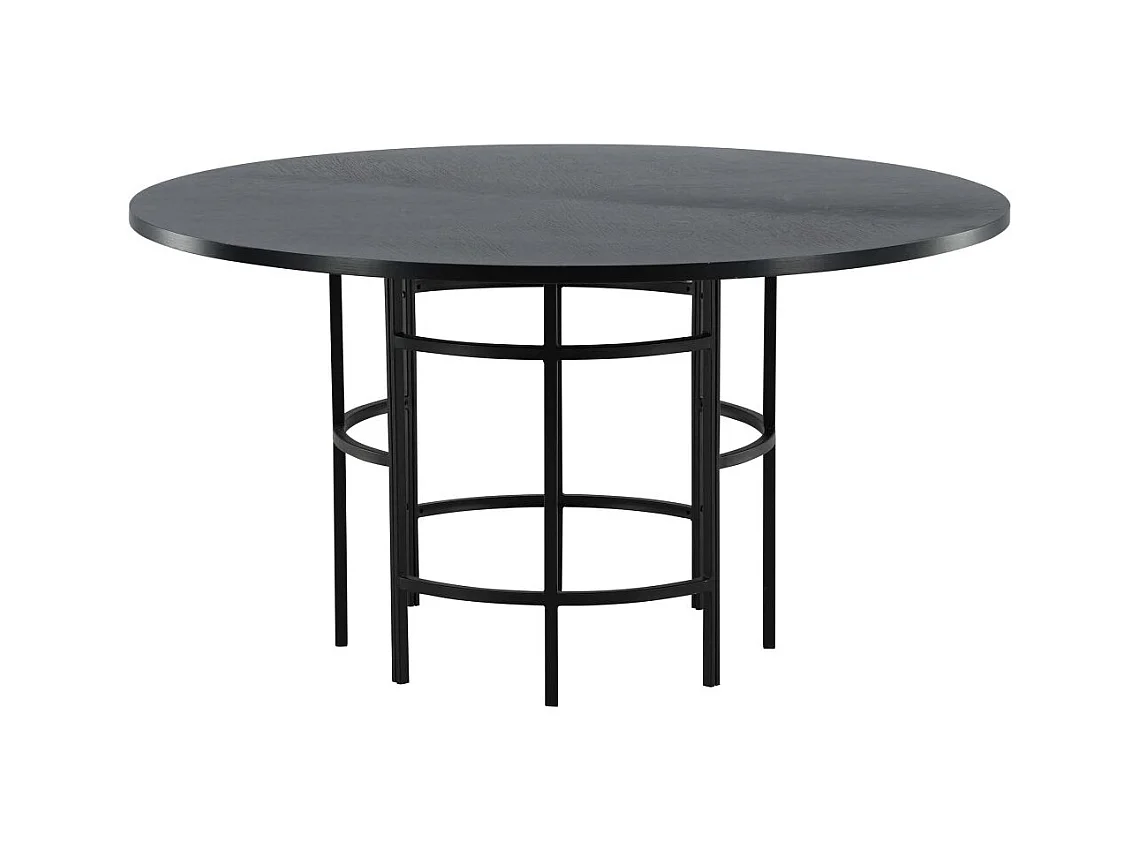 Copenhagen eetkamertafel Ø140cm zwart.