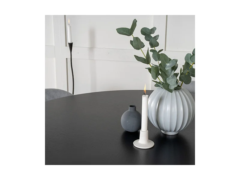 Copenhagen eetkamertafel Ø140cm zwart.